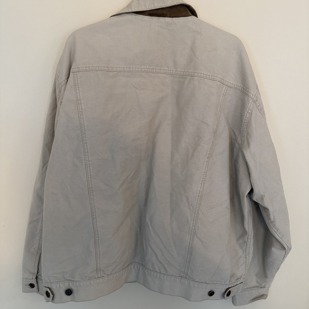 L.L.Bean Beige Khaki Vintage Jacket Men's Size X-Large 4 Pockets - Picture 8 of 8